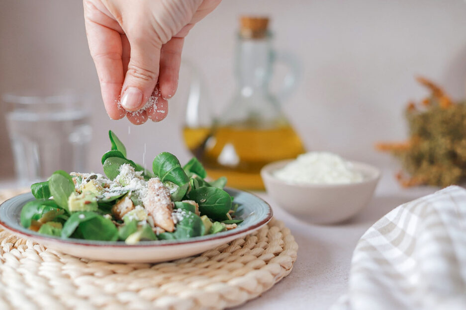 kefir de cabra liofilizado de topping de ensalada